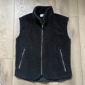 Columbia Sportswear Black & White Full Zip Fleece Vest Womens Size Small